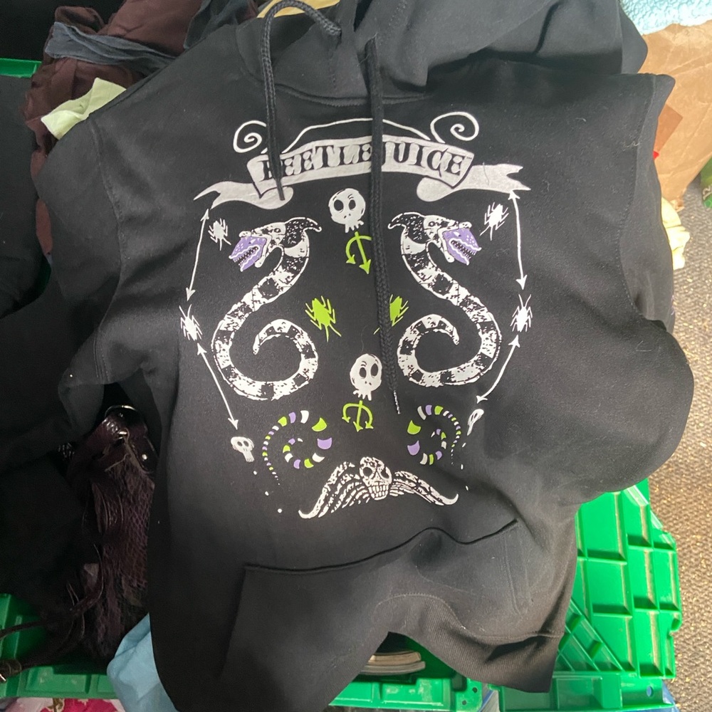 Black Beetlejuice Graphic Hoodie